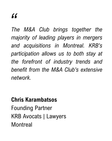 Chris Karambatsos - Testimonial - M&A Club